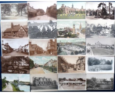 Postcards, a mixed UK topographical selection of approx. 66 cards with RPs inc. Ascot race course, aerial view of Barmouth, N