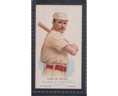 Cigarette card, USA, Baseball, Allen & Ginter, The World's Champions, type card, Baseball player, John M. Ward (good) (1) 