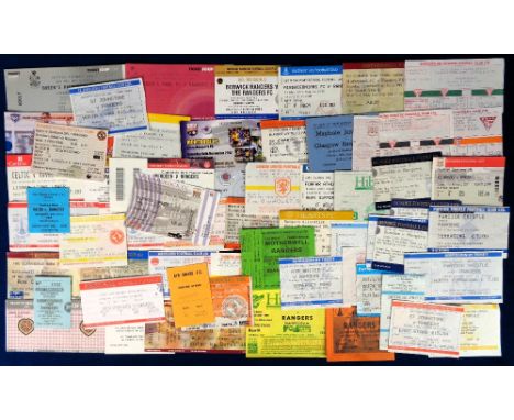 Football tickets, Glasgow Rangers, a collection of approx. 60 away match tickets, 1990's onwards including games v Celtic, Be