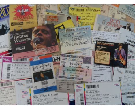 Ephemera, Concert Tickets, approx 100 tickets dating from the 1980s to the 2000s to include Paul McCartney 2003, David Bowie 