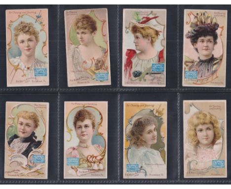 Cigarette cards, USA, Mayo, Actresses (Fancy Frame), 'M' size (plain backs) (set, 25 cards) (2 with creases, some with back d