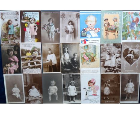 Postcards, Children approx. 130 cards to include Mabel Lucie Attwell, D. Tempest, M. Sowerby, Agnes Richardson, Margaret Tarr