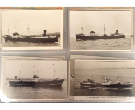 Postcards, Shipping, a mixed age collection of approx. 105 Coastlines Group cards of mainly UK merchant shipping in modern al