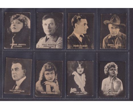 Cigarette cards, Cuba, Henry Clay & Bock, 'Early Film Stars & Scenes', 'M' size, ref C569-700 (ii), 182 cards (a few duplicat