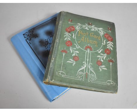 An Edwardian Postcard Album to include Collection of Military Royal Fusiliers, WWI Etc together with a Vintage Photo Album Co