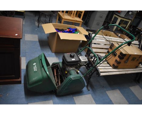 A Suffolk Punch Cylinder Petrol Mower 14SK with Kawasaki Engine 