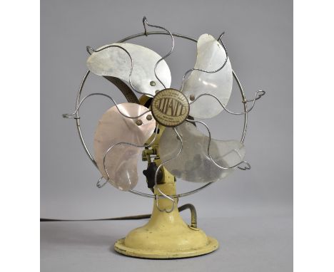 A Vintage "Limit" Metal Based Table Fan, 33cm high 
