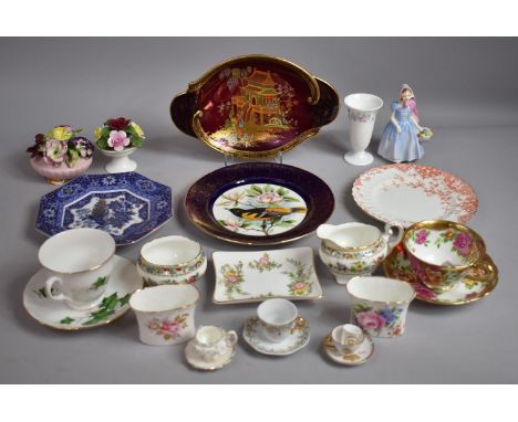 A Collection of Various Ceramics to include Carltonware Rouge Royal Dish, Various Teacups and Saucers, Coalport Ming Rose, Po