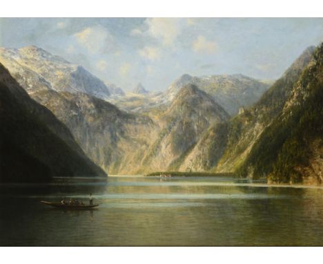                     SCHÖNBERGER,             Alfred von(1845 Graz - 1907 München)    KönigsseeÖl/Leinwand. Links unten signie