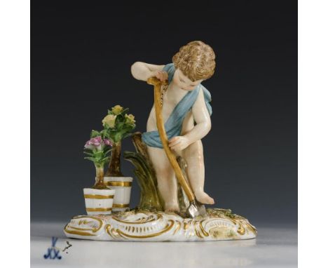 Allegorie "Die Erde"Meissen. Knaufschwerter, ab 1850-1918, 1 Schleifstrich. Modell-Nr.: C 100. Entwurf: 1770.                