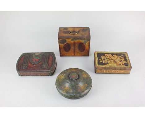 A collection of four tins, comprising an Art Nouveau style Cadbury tin, a William Crawford &amp; Sons Ltd biscuit tin, a Rown