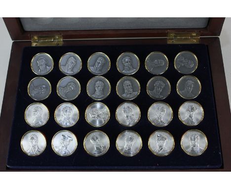 The Battle of Waterloo checkers (draughts) set in fitted case