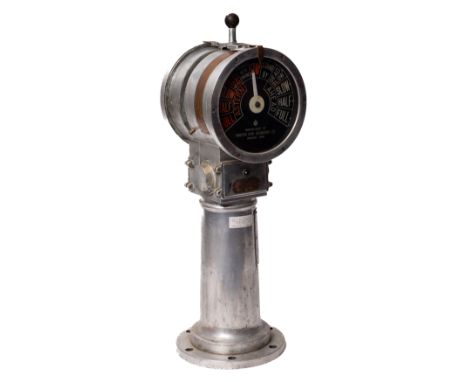 A Japanese electric engine telegraph for the Fyffes Line MV 'Motagua', maker Nunotani Keike Seisakusho Co,Ltd, Amagasaki, 196