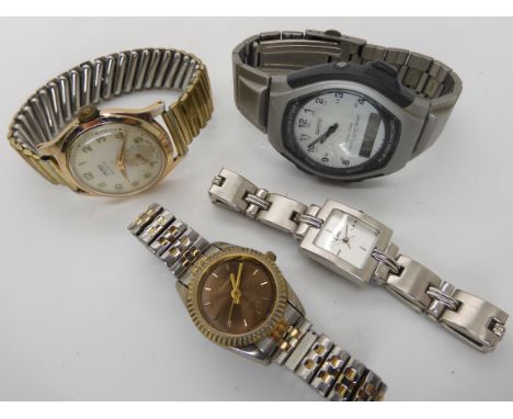 A collection of watches to include a vintage Kered 'watertite' Condition Report: Not available for this lot