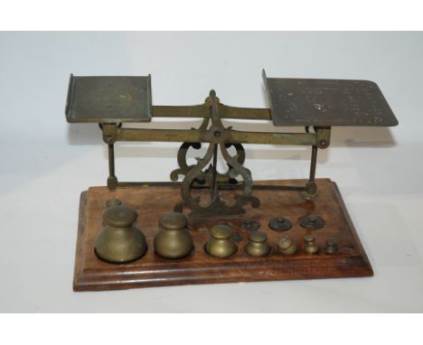A set of Avery postal scales, cased set of H.M. Stanley weights etc Condition Report: Available upon request