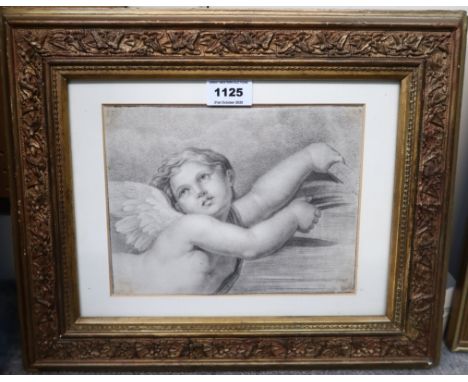 CONTINENTAL SCHOOL Head of a putto, pencil, 17 x 22cm Provenance Kinross House lot 280, 30 March 2011, Christies Condition Re