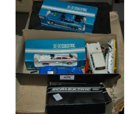 A vintage Scalextric cars and track Condition Report: Available upon request