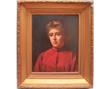 19th Century British SchoolHead and shoulders portrait of a ladyOil on canvas49.5 x 39cm