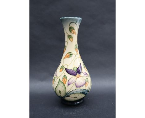 A Moorcroft pottery vase decorated in the "Sweet Thief" pattern by Rachel Bishop, dated 2000, impressed and painted marks, 16