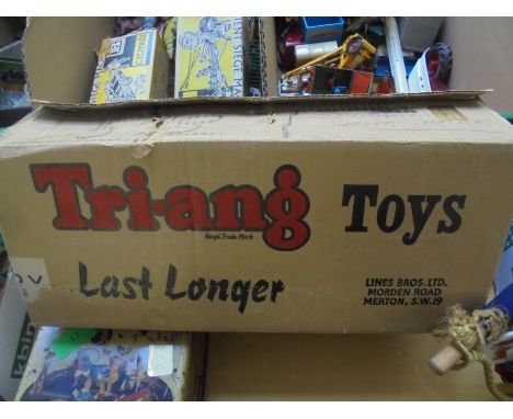 Triang large scale Milk Lorry together with original milk bottles in original box marked 'Triang Toys, Lines Bros'