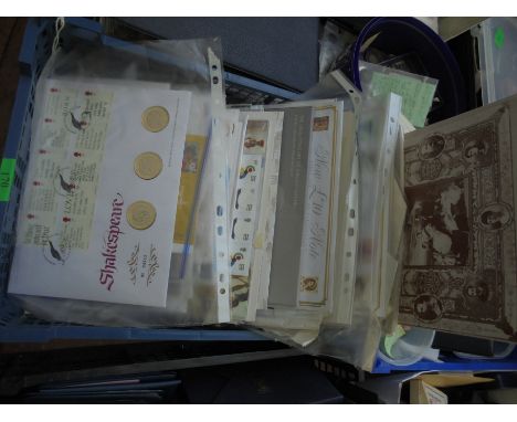 Nice box of First Day Cover stamps which includes coins