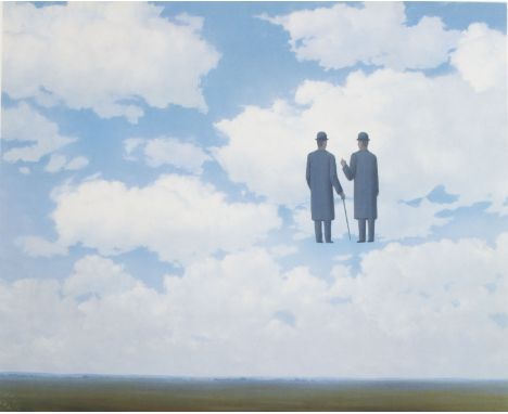 René Magritte (1898-1967) Lithography La reconnaissance infine 1963. Signed in the plate. Numbered 163/275. Stamp Succesion M