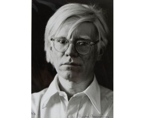 Portret de Andy Warhol by André CROMPHOUT Photography gelatin silver print signed and numbered 3/3 Portret de Andy Warhol doo