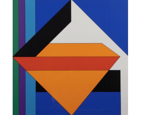 Guy VANDENBRANDEN (1926-2014) Silkscreen composition 1975. Signed and numbered 36/100. Zeefdruk Compositie 1975. Getekend en 
