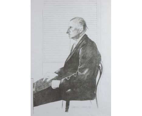 David HOCKNEY (1937) Lithography on Japanse paper Portrait of Felix Mann 1969 Signed and numbered H.C. Lithografie op Japans 
