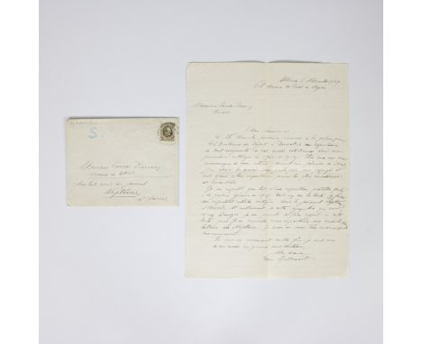 Léon SPILLIAERT (1881-1946) Letter from Spilliaert to Sander Pierron Brussels art critic to ask for more attention for his ex