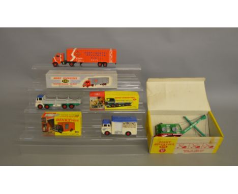 4 boxed Dinky Toys,&nbsp; 450 Bedford TK Box Van, 935 Leyland Octopus Flat Truck with Chains, 948 Tractor-Trailer McLean and 