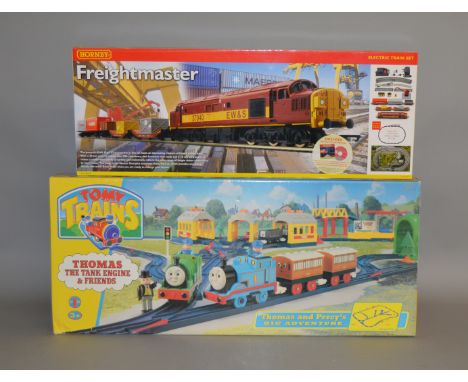 OO Gauge. A boxed Hornby R1054 Freightmaster Train Set, appears VG, together with a Tomy Trains Thomas The Tank Engine boxed 