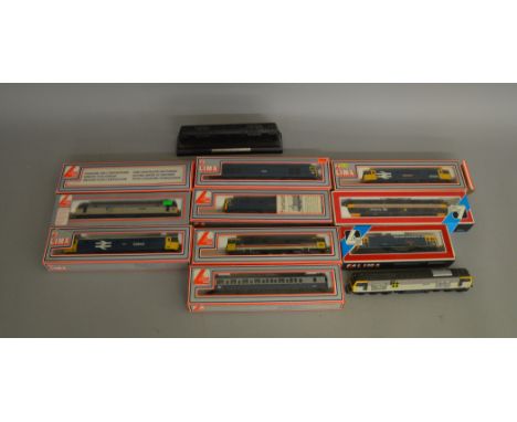 OO Gauge. 10 boxed Lima Locomotives of various types including 205147 BR Class 117/2 DMU Motor Car, 205155 Class 87 '87022 Co