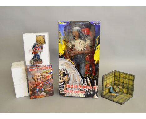 A boxed Art Asylum 'Iron Maiden The Number of the Beast' figure from the Asylum Ultimate Series, approximately 42cm tall and 