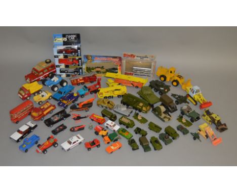 57 diecast models by Tonka, Matchbox, Dinky Corgi etc including Batman, Military related plus others (57)