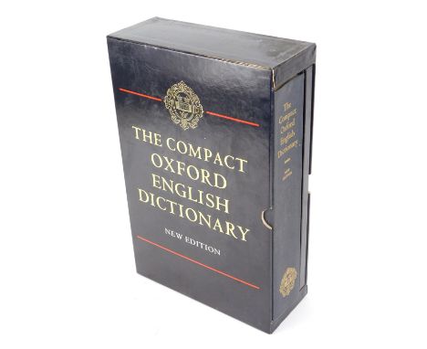 A compact Oxford English dictionary, new edition, in presentation case. 