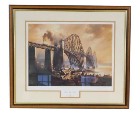 David Weston (1935-2011). Over the Forth, artist signed limited edition print number 556/750, 43cm x 57cm. 