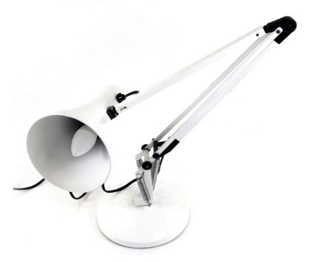 An Anglepoise model 90 white desk lamp. 