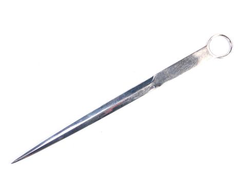 An Elizabeth II silver letter opener, maker R&amp;D, Sheffield 2004, 1.32oz. 