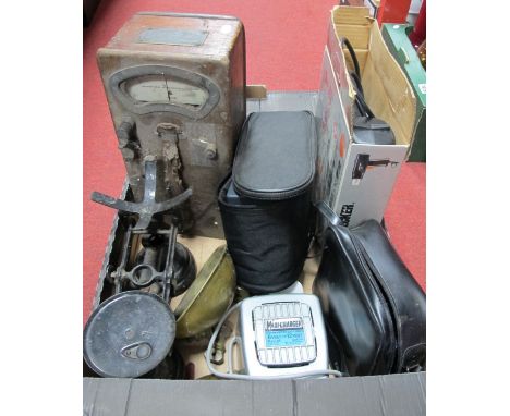 Librasco Scales, active tools compressor, Ohmer Meter by Nalder &amp; Thompson, binoculars, heat gun etc:- One Box