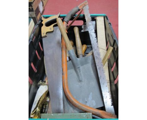 Saws, shovel, other tools:- One Box