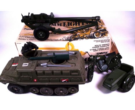 TOYS; A GROUP OF VINTAGE ACTION MAN VEHICLES, SOME BOXED