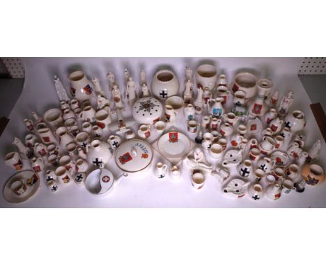 GOSS; A LARGE QUANTITY OF CRESTED CHINA (QTY)