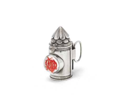 A novelty Victorian silver vinaigrette and sewing kitWalter Thornhill, London 1878 Modelled as a lantern, the base hinging op