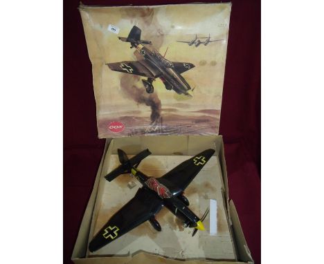 Cox large scale petrol driven flying model of a Stuka Bomber in original box 