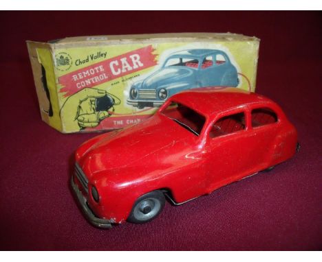 Boxed Chad Valley remote control car in red finish No4255/46 