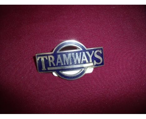 Tramways enamel cap badge by J. R Gaunt London 