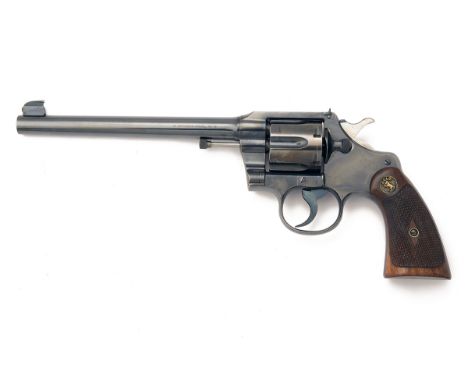 COLT, USA A GOOD .38 (SPL) SIX-SHOT TARGET-REVOLVER, MODEL 'OFFICER'S .38 TARGET', serial no. 337620, for 1912-13, with blued