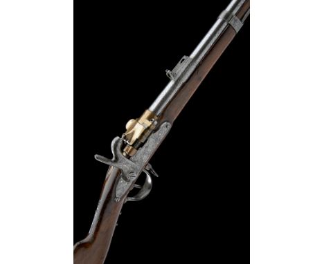 TULLE ARSENAL, FRANCE A SCARCE 17mm (TABATIERE) BREECH-LOADING SERVICE-RIFLE, MODEL '1854 TABATIERE', serial no. 19767, circa