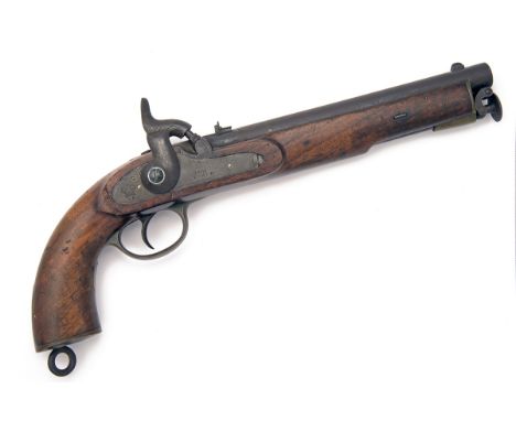 TOWER ARMOURIES, LONDON A .577 PERCUSSION SERVICE-PISTOL, MODEL 'RIFLED CAVALRY PISTOL', no visible serial number, dated for 